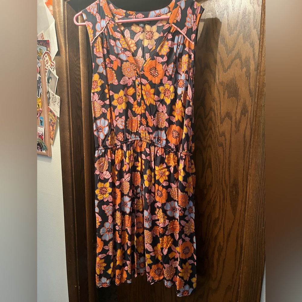 Modcloth Floral Sundress 1X